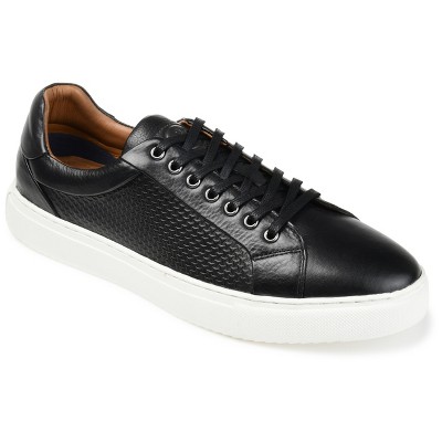 Thomas & Vine Canton Embossed Leather Sneaker Black 10 : Target