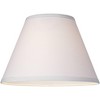 Springcrest Set of 2 Empire Lamp Shades White Small 6" Top x 12" Bottom x 8" High x 8.5" Slant Clip-On Harp and Finial Fitting - 3 of 4