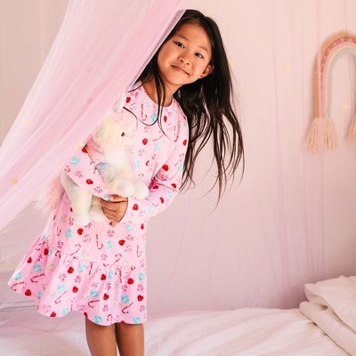 Lands' End Kids Long Sleeve Jersey Nightgown