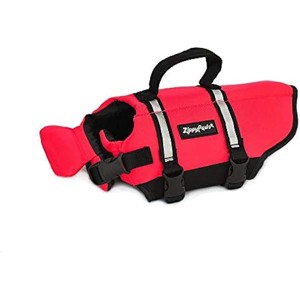 ZippyPaws Adventure Dog Lifejacket, Swimming Vest for Dogs & Puppies, Life Jacket for Swim Training Small Medium & Large Dogs - Red, XX-Small - 1 of 1