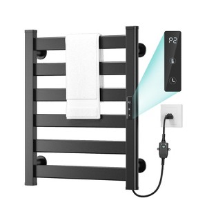 Yeego 6 Bars Wall Mounted Towel Bar Warmer Drying Rack with Control Panel - 1 of 4