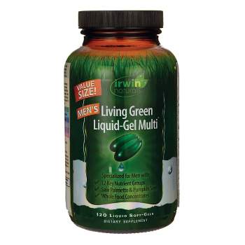 Irwin Naturals Men's Living Green liquid-Gel Multi 120 Liquid gel