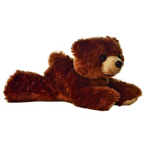 Aurora Mini Flopsie 8" Barnsworth Bear Brown Stuffed Animal - 1 of 4