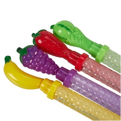 Juvale 24-Pack Bubble Wand Party Favors Toys for Kids with Bubbles, 4 Colors