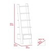 TOAOTBNBO 5-Tier Spacious Bookcase with Storage Cabinet, Compact Wood Bookshelves for Small Apartment Brown Narrow Book Shelf - 4 of 4