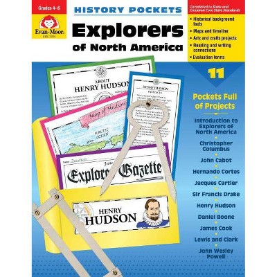 Explorers N. America Grade 4-6+ - (History Pockets) by  Evan-Moor Educational Publishers (Paperback)