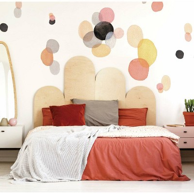 Abstract Watercolor Shapes Peel and Stick Giant Wall Decals