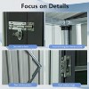 5x3ft Metal Garden Storage Shed, Outdoor Steel Shed with Sliding Doors & Lock, Aluminum Frame for Easy Assembly, Perfect for Patio & Lawn - 3 of 4