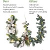 COZONY 6-Foot Pre-Lit Christmas Garland with LED Lights, Artificial Holiday Garland with Ornaments for Mantle Fireplace Staircase Decor - 4 of 4
