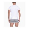 2(X)IST Men's White Color 100% Cotton Essential Cotton V-neck T-Shirt 3-Pack - 3 of 3