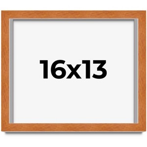 PosterPalooza | Modernist Brown Picture Frame - UV Acrylic, Backing Board, Hanging Hardware Included - 1 of 4