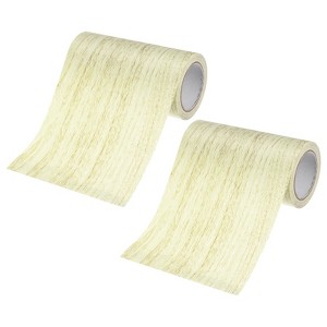 Unique Bargains Self Adhesive Wood Grain Design Durable Easy to Apply Repair Tape - 1 of 4