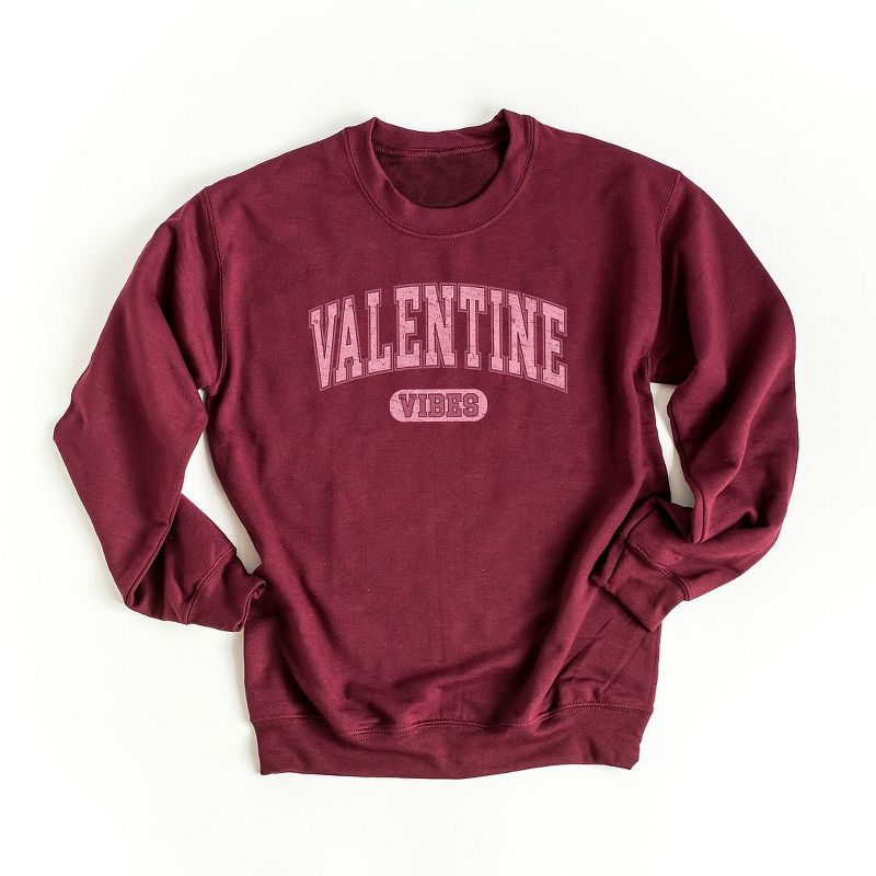 Simply Sage Market Women's Graphic Sweatshirt Valentine Vibes Distressed, 1 of 5