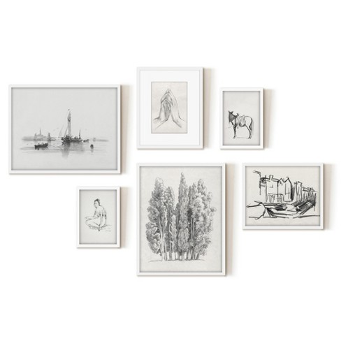 Hand Drawings & Sketches: Canvas Art Prints