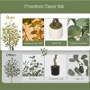 homfan Artificial Eucalyptus Tree, Tall Fake Artificial Plant with White Planter，Large Faux Floor Plant Artificial Trees for Home Decor Indoor - 3 of 4
