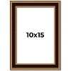 PosterPalooza | Photo Size Weathered Gold Picture Frame - UV Acrylic, Foam Board Backing, Hanging Hardware - 2 of 4