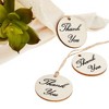 Juvale 100-Pack Thank You Wood Tags with Twine for Wedding and Baby Shower themed Party Favors, 1.5 inches - 4 of 4