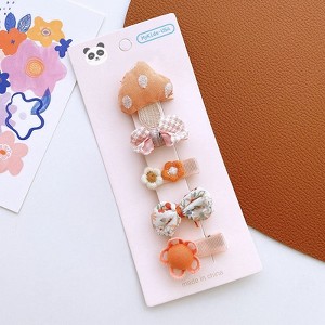 MyKids-USA Versatile Hair Accessory For Babies: Beautiful Colorful Small Butterfly Bow Hair Clip Sets - 1 of 1