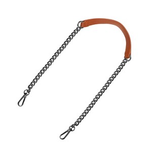 Unique Bargains Metal Corrosion-Resistant PU Leather Purse Flat Chain Strap - 1 of 4