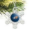 Bucknell Primary Logo Metal Snowflake Christmas Tree Holiday Ornament - 2 of 3
