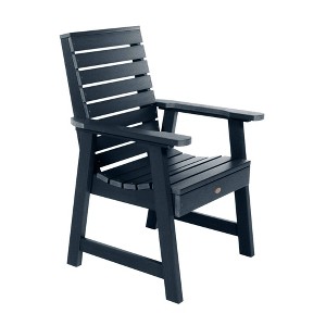 Weatherly Outdoor Dining Arm Chair - Federal Blue - highwood: Sturdy Patio Chairs, Fade & Water-Resistant - 1 of 3