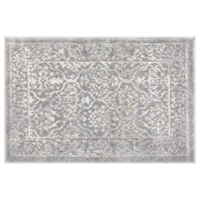 Vintage Area Rug Retro Floral Indoor Carpet Oriental Medallion Floor Rug Aesthetic Carpet Traditional Rug for Living Room Bedroom Kitchen