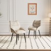 Sapphtopaz Modern Minimalist Dining Chair Set of 2 High Rebound Velvet Upholstered Living Room Chairs with Metal Frame for Kitchen, Dining Room - 4 of 4