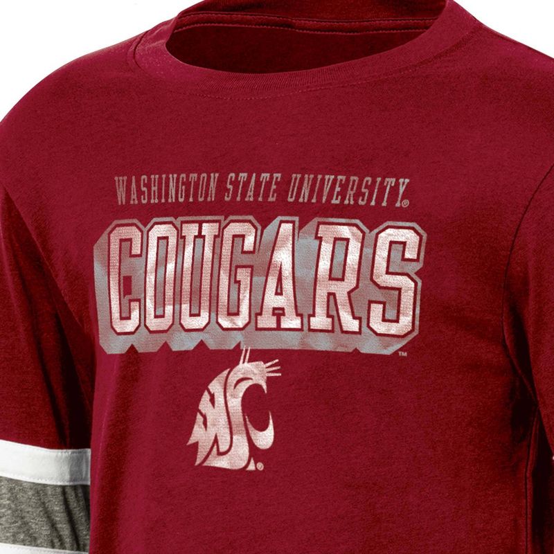 NCAA Washington State Cougars Boys&#39; Long Sleeve T-Shirt, 3 of 4