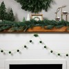 Northlight Shiny Metal Jingle Bells Christmas Garland - 7.5' x 1" - Green - 3 of 4