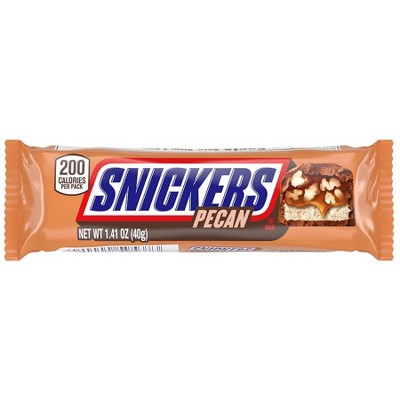Snickers Pecan Milk Chocolate Candy, Bar 1.41 oz