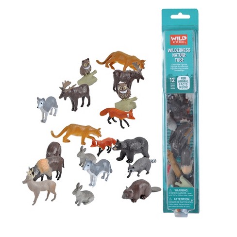 Wild Republic Nature Tube Wilderness Figurines, 12 Pieces : Target