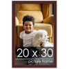 PosterPalooza | Minimalist Brown Picture Frame - UV Acrylic, Foam Board Backing, Hanging Hardware - 2 of 4