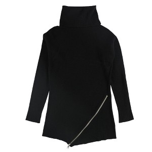 bar III Womens Zipper Tunic Sweater - 1 of 2