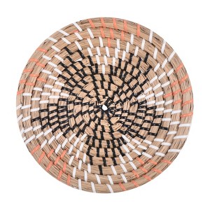 Unique Bargains Decorative Wall Art Hanging Woven Basket (7.87" - Style C) 1Pc - 1 of 4
