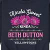 Men's - Yellowstone - Kinda Sweet Kinda Beth Dutton Graphic Fleece Sweatshirt - 2 of 4