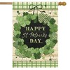 Briarwood Lane Lucky Wreath St. Patrick's Day House Flag Cover Pl - 2 of 4