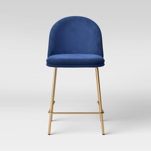 Navy blue on sale bar chairs