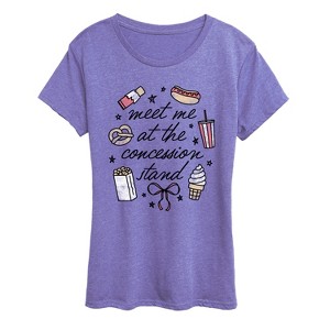 Women's - Instant Message - Meet Me Concession Stand Short Sleeve Graphic T-Shirt - 1 of 3