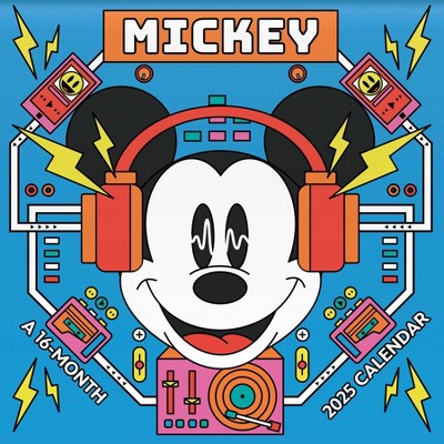 Trends International 2025 Mickey Mouse Wall Calendar: Monthly Planner, 12x12 Inches, Multicolored, All Ages, Paper