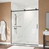 Cesicia 60x75 inches Matte Black Sliding Shower Door - 4 of 4