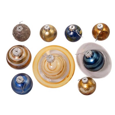 Solar System Planets Christmas Tree Ornament Set, 9-Piece