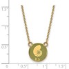 Black Bow Jewelry 14k Yellow Gold Plated Sterling Silver Kappa Delta Greek Life Necklace 18 Inch - 3 of 4