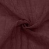 Habitat 100% Polyester Paloma Sheer Broomstick Crushed Solid Dual Header Curtain Panel Burgundy - 3 of 4