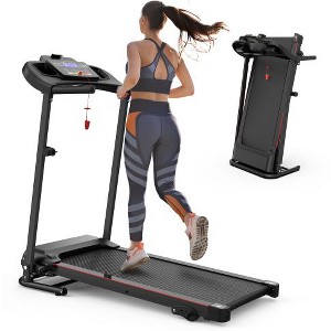 BestParts Folding Treadmill – 2.5 HP Motor, 7.5 MPH, Incline, Bluetooth Speaker, LCD Display, Heart Rate Sensor – No Batteries Required - 1 of 4
