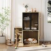 Cat Litter Box Enclosure, Double Cat House with Storage, Enclosed Litter Box Furniture with Ladder - 4 of 4