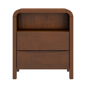 Gulches Retro Nightstand - 2-Drawer Mid-Century Bedside Table - 1 of 4