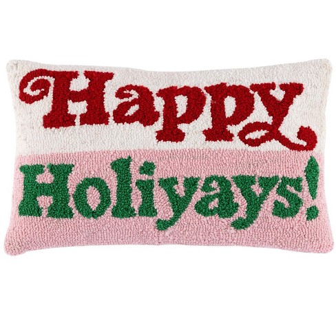 Shiraleah "Happy Holiyays!" Pillow - image 1 of 4