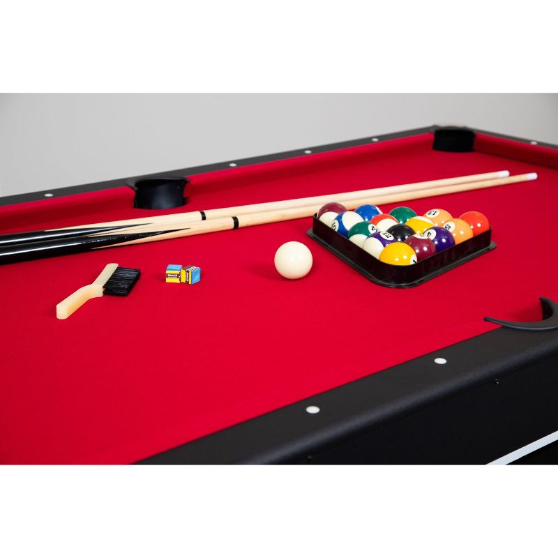 Hathaway Spartan 6' Pool Table with Table Tennis Conversion Top - Black, 4 of 12