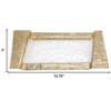 HomeRoots 13" Gold Glass Snack Or Vanity Tray - 3 of 4