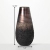Sullivans Dark Iridescent Vase Brown 12.25"H Glass - 4 of 4